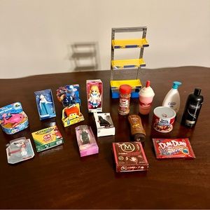 Mini Brands 18 pieces Disney Toys and Regular, includes Shelf